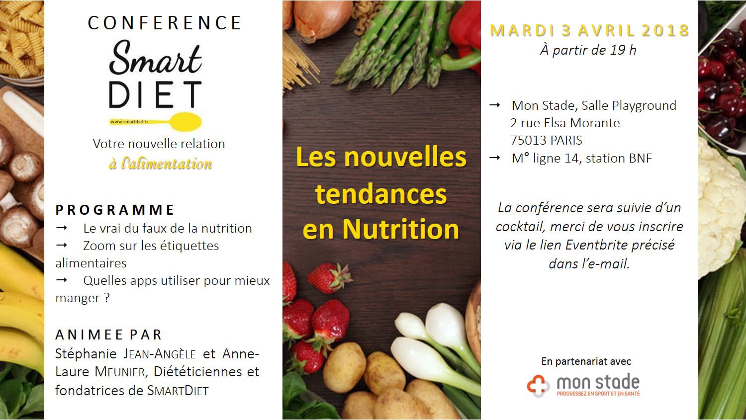 Conférence Smart Diet Mard 3 Avril 2018